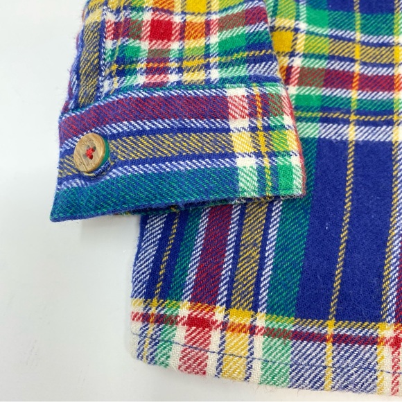 Baby Joules Plaid Flannel Hamish Shirt Navy Blue Tartan 0-3 Months - Picture 8 of 9